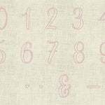 Stickdatei Schrift mit Herzen In Love 3 ca. 60mm Set 641 Doodle Applikation - Sewando