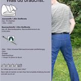 Schnittmuster Straight Leg Jeans "Der blaue Pfad" Herren Gr. 44 - 64