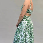 Sommerkleid mit Tunnelzug und Kellerfalten, luftiges Damenkleid mit Taschen, Trägern und gesmoktem Rücken - Sewando