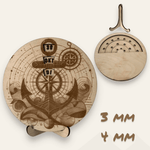 *3&4 mm Unendlicher Kalender & Aufsteller* Laserdatei - Sewando