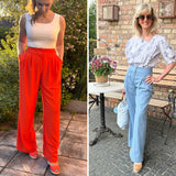 Schnittmuster Hose ALICIA | weite Hose mit Falten und Taschen | Gr. 34–48 (PDF)