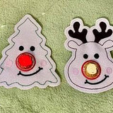 Stickdatei Weihnachten Tannenbaum Rentier mit Schoki Nase13x18 Set 774 - Sewando