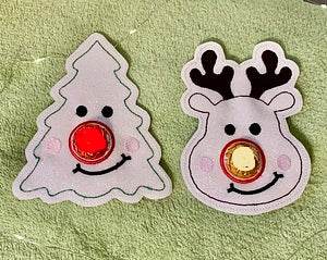 Stickdatei Weihnachten Tannenbaum Rentier mit Schoki Nase13x18 Set 774 - Sewando