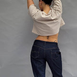 Schnittmuster Jeans, lockere Passform, high waist Jeans, Größe 36 - 50 - Sewando