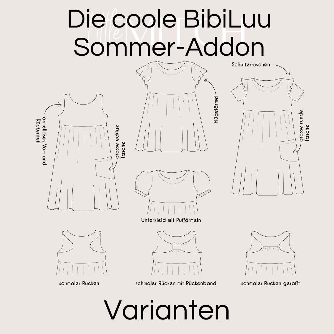 Bibi Luu Sommer-Addons Schnittmuster Gr. 80-140 - Sewando