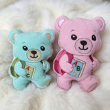 Stickdatei Teddy Freddy mit Ranzen / Schulkind Set 2698