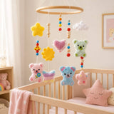 Stickdatei Mobile Baby Teddy Bruno und Bruni Set 26120