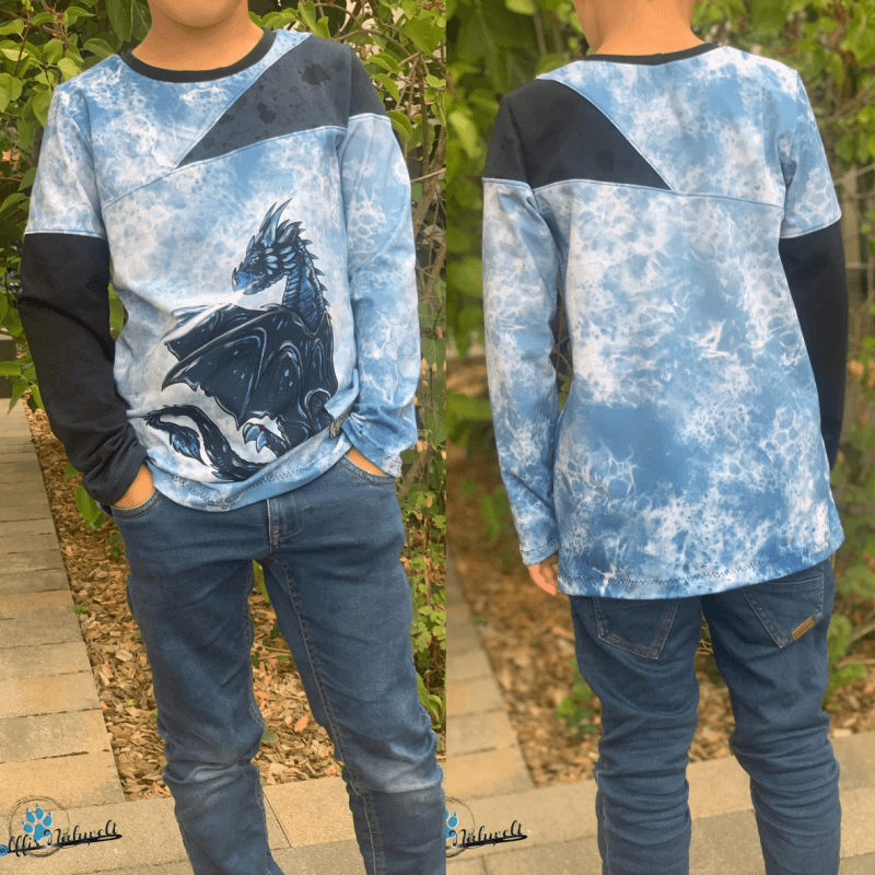 Schnittmuster Basicshirt Alpha Gr. 74 bis 152 - Sewando
