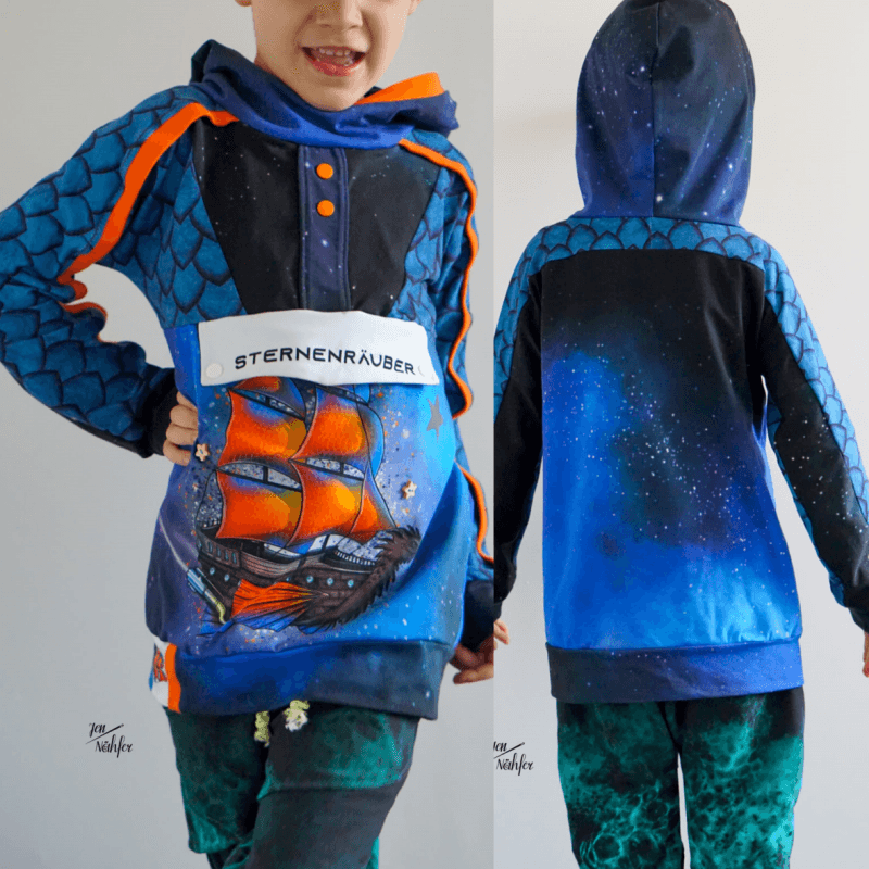 Schnittmuster Pullover Alex Gr. 80 bis 152 - Sewando