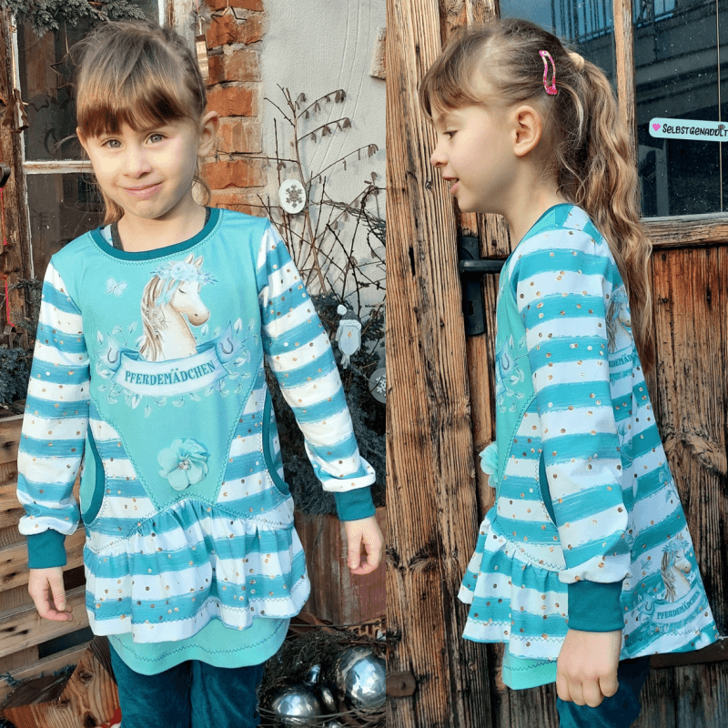 Schnittmuster Pullover/ Kleid Applepie Gr. 80 bis 152 - Sewando