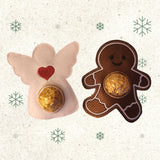 Stickdatei Schoko Nase Engel und Lebkuchenmann Weihnachten