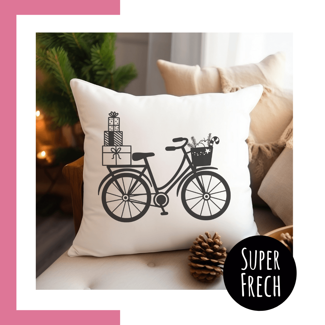Plotterdatei - weihnachtliches Fahrrad - Sewando