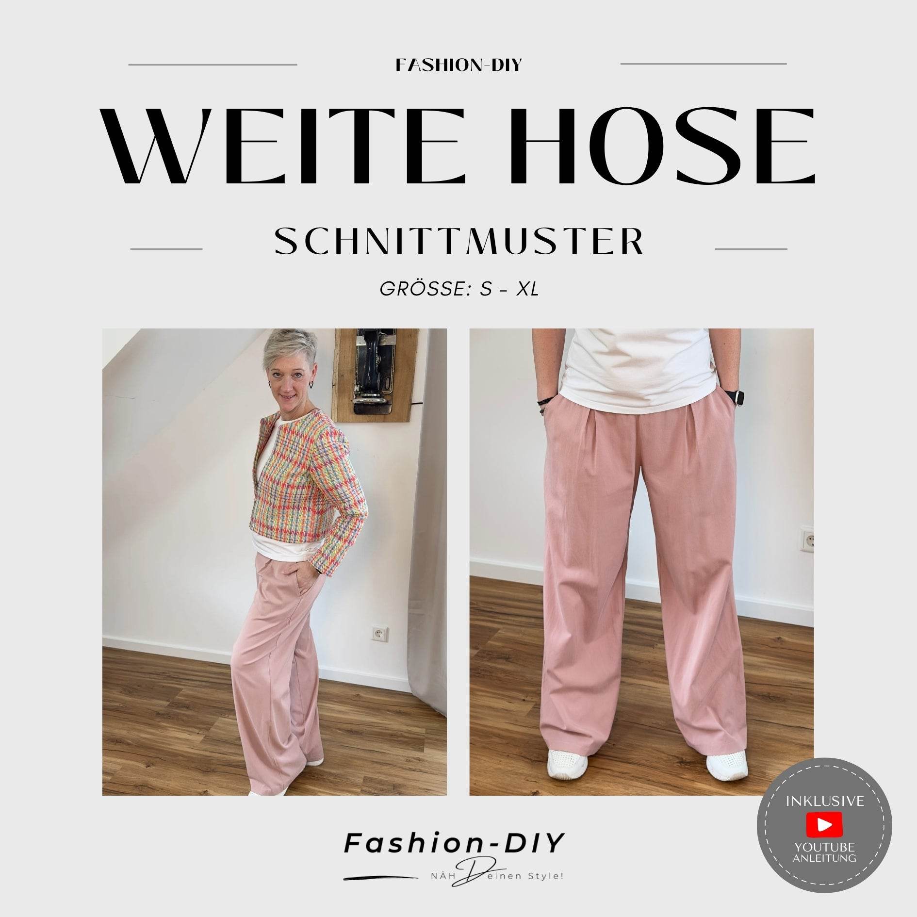 E-Book und Schnittmuster | Weite Hose S-XL - Sewando