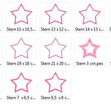 Stickdatei Stern Applikation