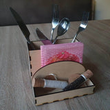 Basteln *3 mm Besteckbox* Laserdatei - Sewando