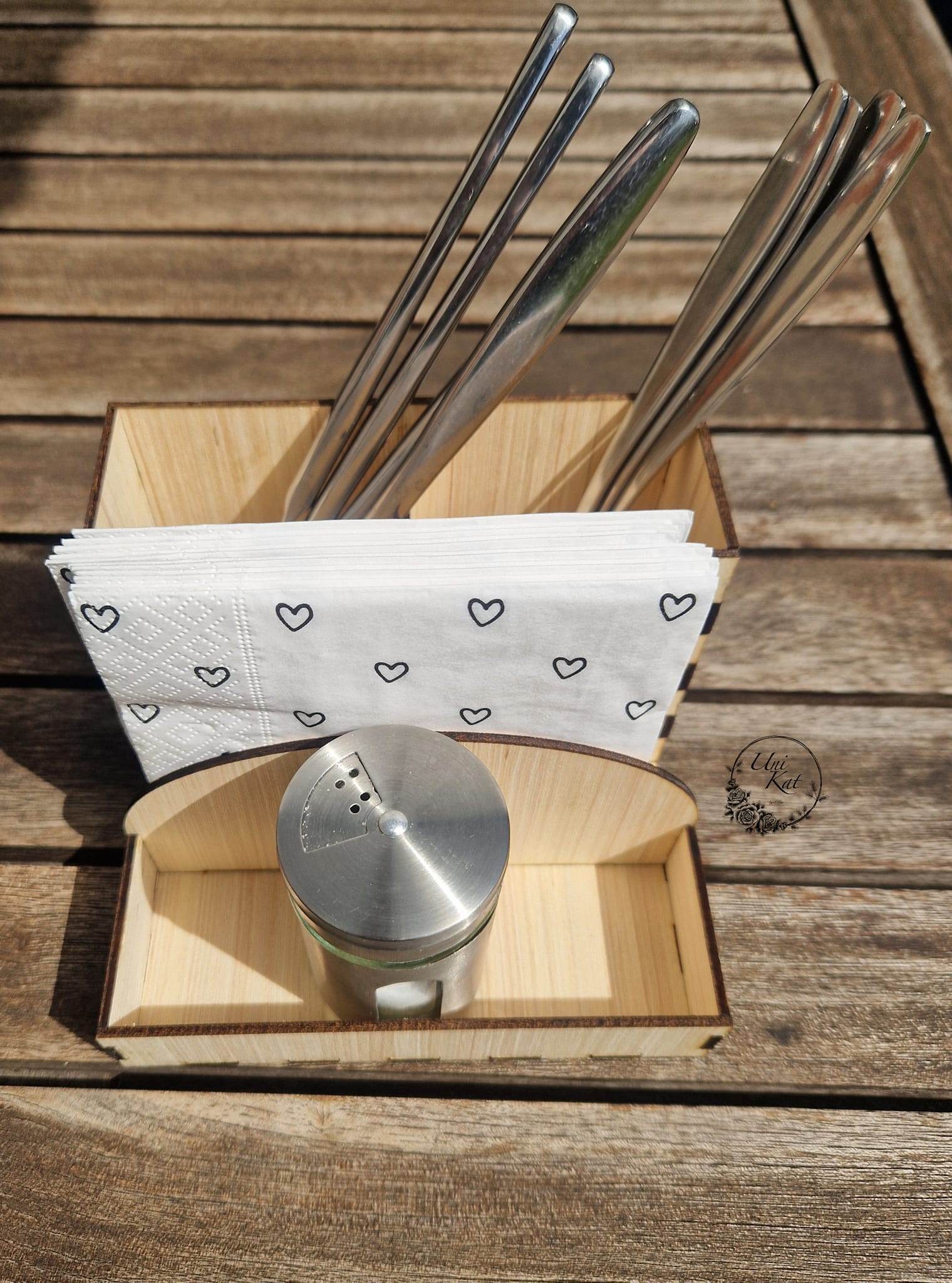 Basteln *3 mm Besteckbox* Laserdatei - Sewando