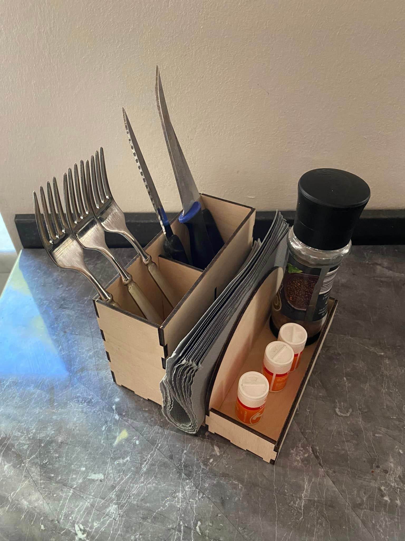 Basteln *3 mm Besteckbox* Laserdatei - Sewando