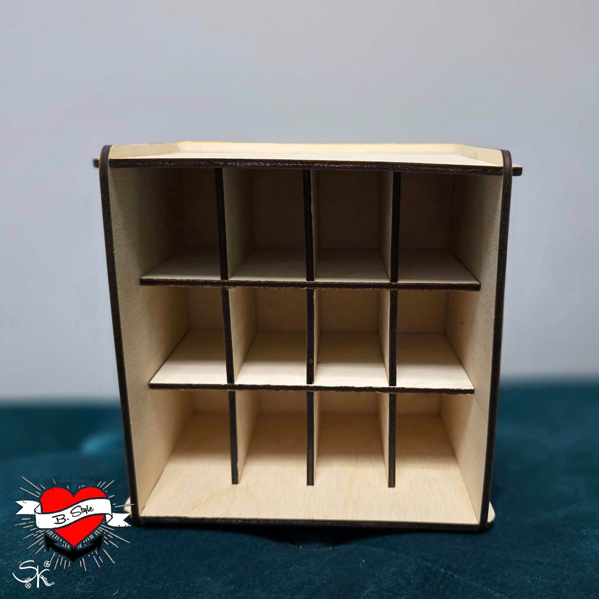 *3 mm Box mit ver. Teilern* Laserdatei - Sewando