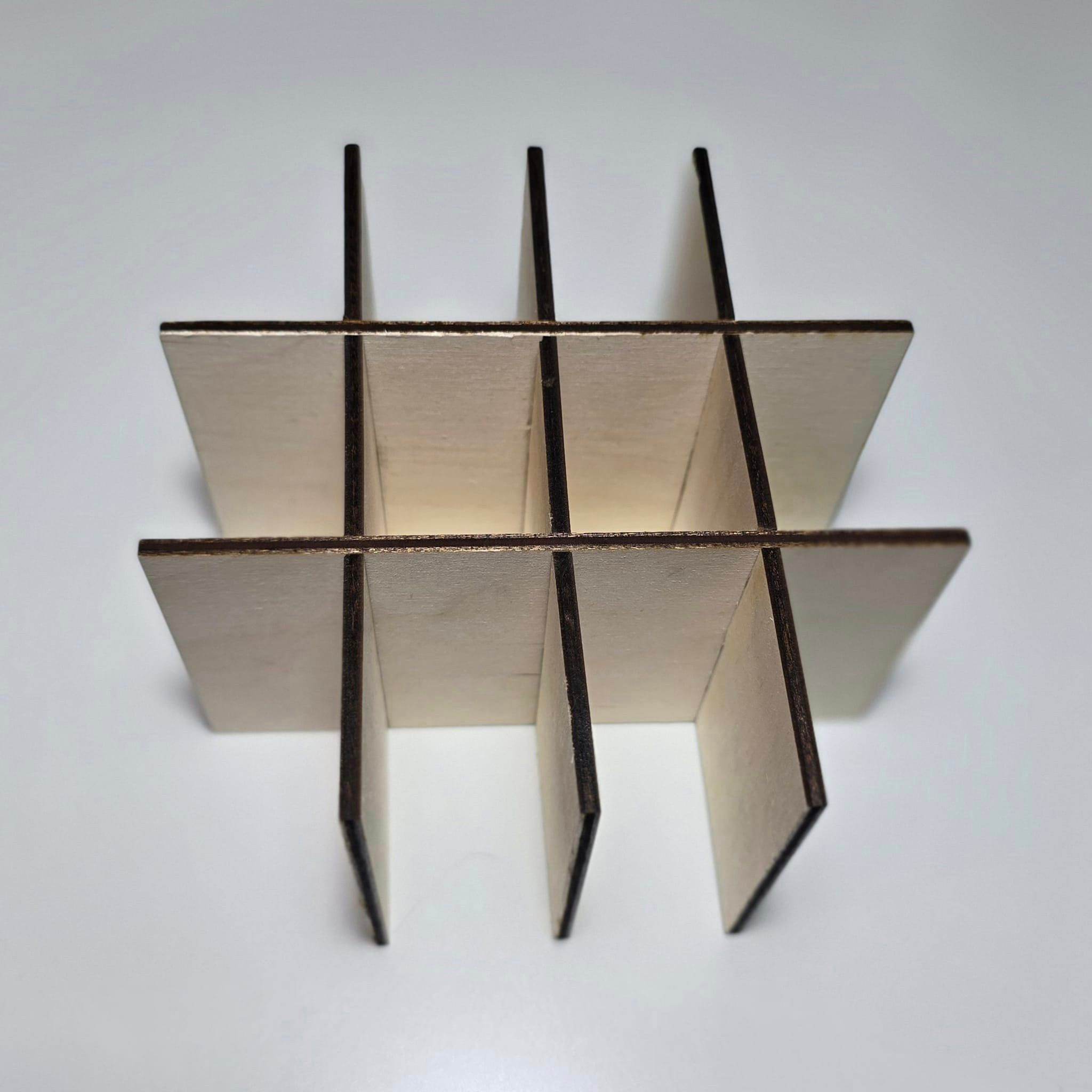 *3 mm Box mit ver. Teilern* Laserdatei - Sewando