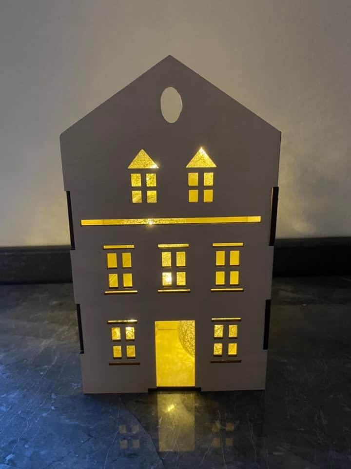 Basteln *3 mm Häuserbox* Laserdatei - Sewando