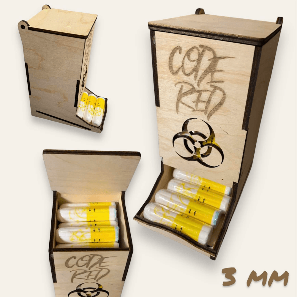 Basteln *3 mm Tamponspender* Laserdatei Sewando Basteln *3 mm Tamponspender* Laserdatei Sewando