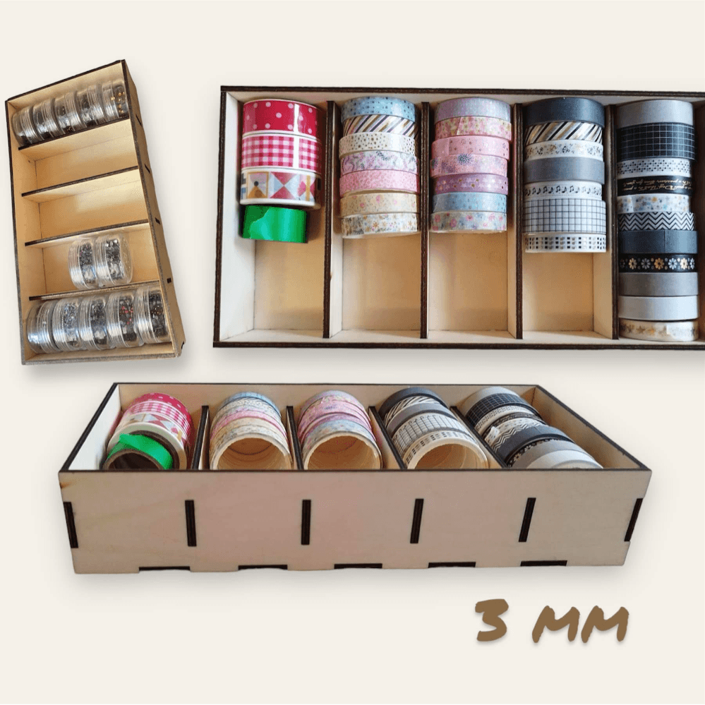 Basteln *3 mm Tape Box* Laserdatei - Sewando