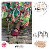 Barefoot Ballerinas Sewing Pattern #5 Electra ADULT ISL 27.0–31.0 cm, English