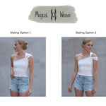 Asymmetrisches One-Shoulder Top - EDDA - Gr. 32 - 54 - Sewando