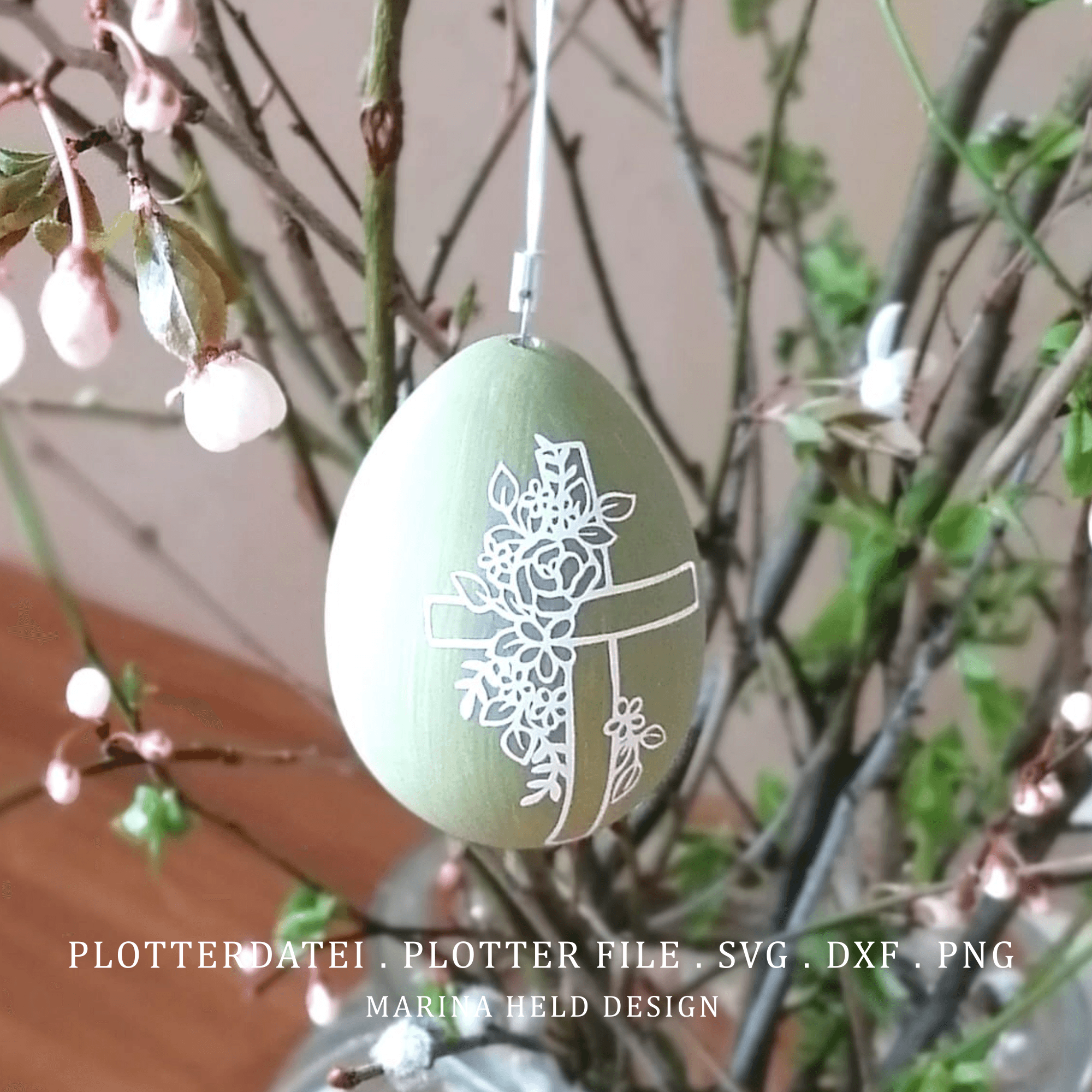 Plotterdatei Kreuze mit Blumen 3 Designs - Sewando