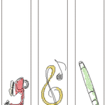 Stickdatei - Lesezeichen, 12 Motive (Single Line) - Sewando