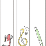 Stickdatei - Lesezeichen, 12 Motive (Single Line) - Sewando