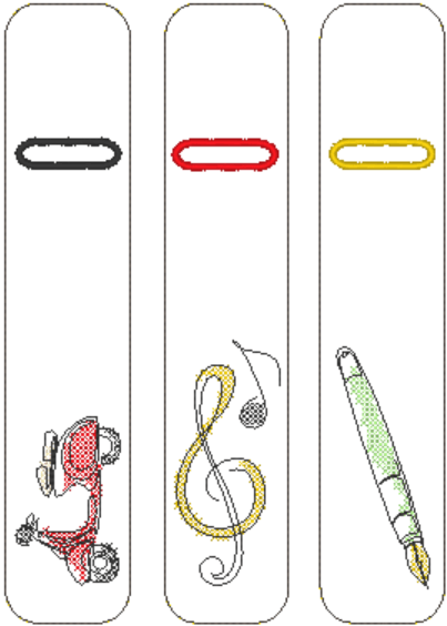 Stickdatei - Stiftecover mit div. Motiven - Sewando