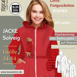 Schnittmuster Damen Jacke Solveig Gr. 34-54 - Sewando