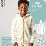 Schnittmuster Kinder Jacke Sontje Gr. 92-134 - Sewando