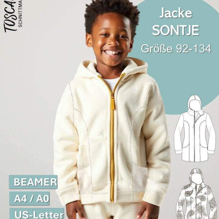 Schnittmuster Kinder Jacke Sontje Gr. 92-134 - Sewando