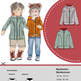 Schnittmuster Kinderjacke Nino + Ninon Gr. 80-140 + Video - Sewando