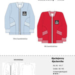Schnittmuster Collegejacke Jenny + Mike Gr. 80-140 - Sewando
