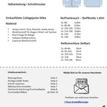 Schnittmuster Collegejacke Jenny + Mike Gr. 80-140 - Sewando