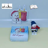 Digiset Fridolin der Schneemann, Digistamp, Digipaper, Plotterdatei, Sublimation - Sewando