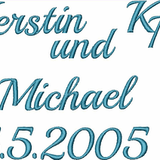 Stickdatei Schrift Alphabet, ABC Zahlen 25mm Set 401 - Sewando