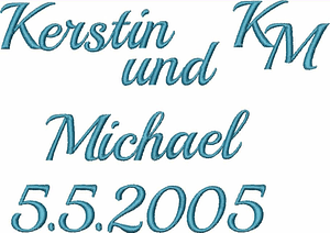 Stickdatei Schrift Alphabet, ABC Zahlen 25mm Set 401 - Sewando