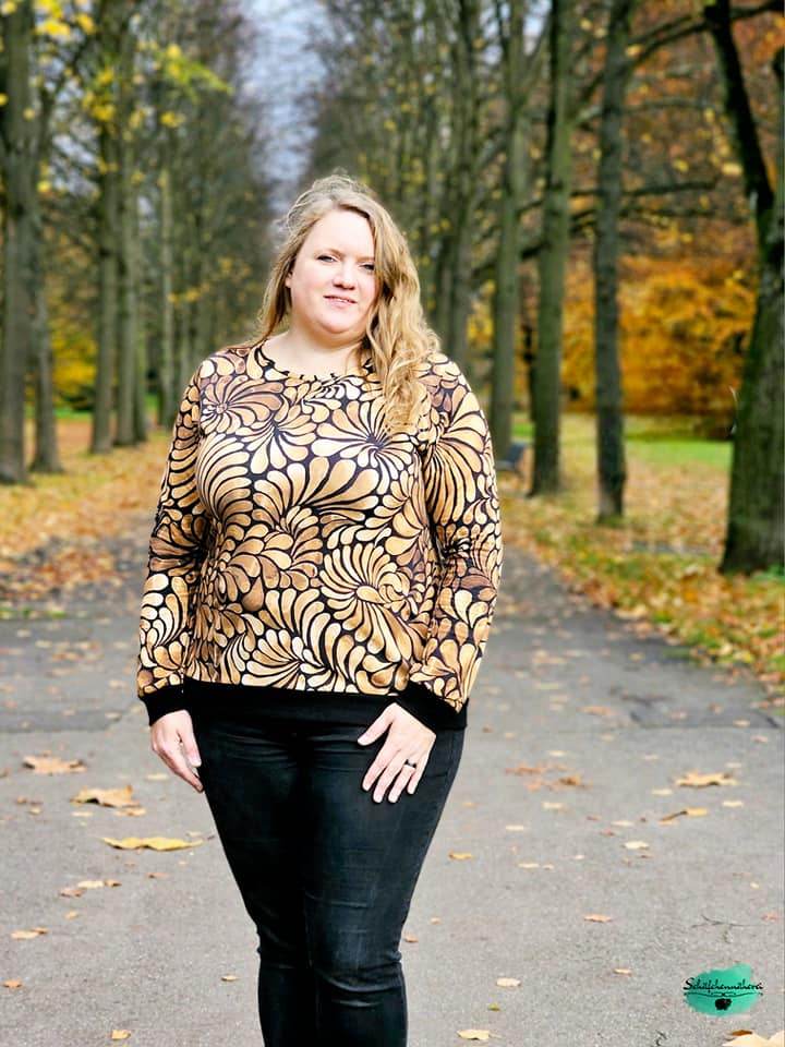 Sweater Josefina Gr. 34 - 54 inkl. A0 + Beamerdatei - Sewando