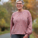 Schnittmuster Jersey Bluse CASTANHA (32-56) : - Sewando