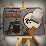 Stickdatei - Mugrug "Glühwein ist wie Tee, nur lustiger"