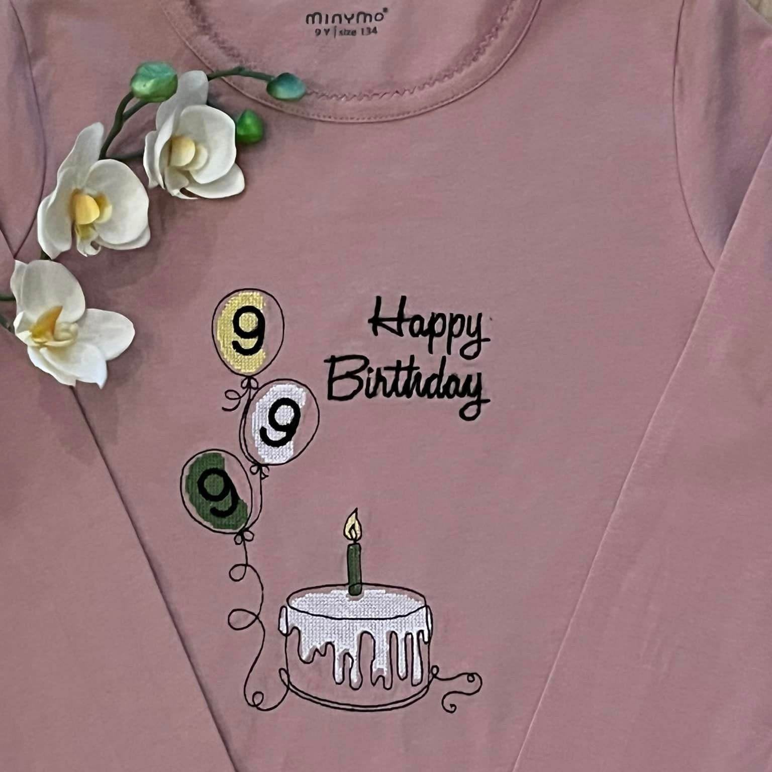 Stickdatei-Set - Single Line Happy Birthday - Sewando