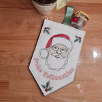 Stickdatei - Wimpel & Türhänger SANTA (in je 2 Größen) - Sewando