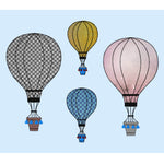 Stickdatei Heißluftballon 2 Größen und Varianten, Applikation - Sewando