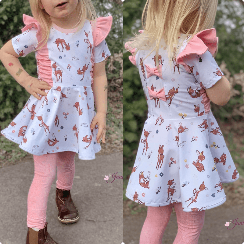 Schnittmuster Kleid AppleJuicy Gr. 80 bis 152 - Sewando