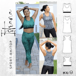 Schnittmuster Sport-BH/ Top ISTRANA Gr. 34-48 : - Sewando