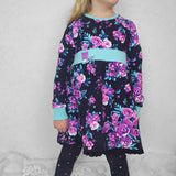 Schnittmuster Raglankleid Winter Glanz